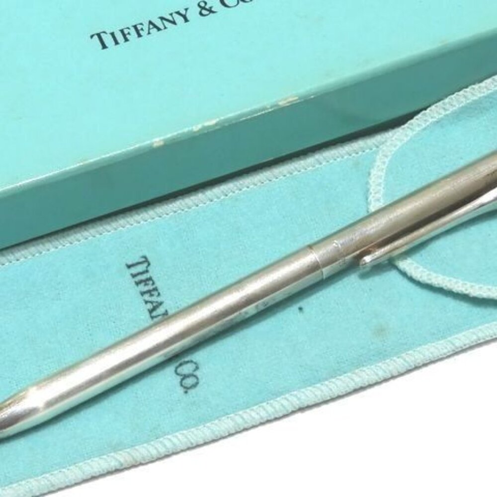 Tiffany & Co. Twist Ballpoint Pen Golf Motif Clip Silverware Vintage Hat